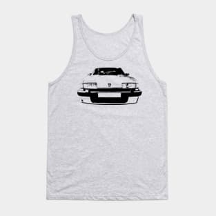 Rover SD1 1980s British classic car monoblock black Tank Top